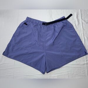 L.L. Bean Purple Cargo Shorts with Elastic Waistband
